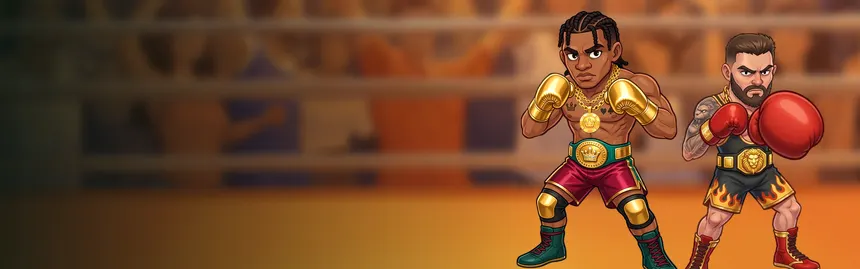 KO Million fighters Medium and Easy facing off in the ring